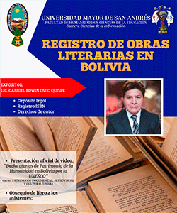 REGISTRO DE OBRAS LITERARIAS EN BOLIVIA